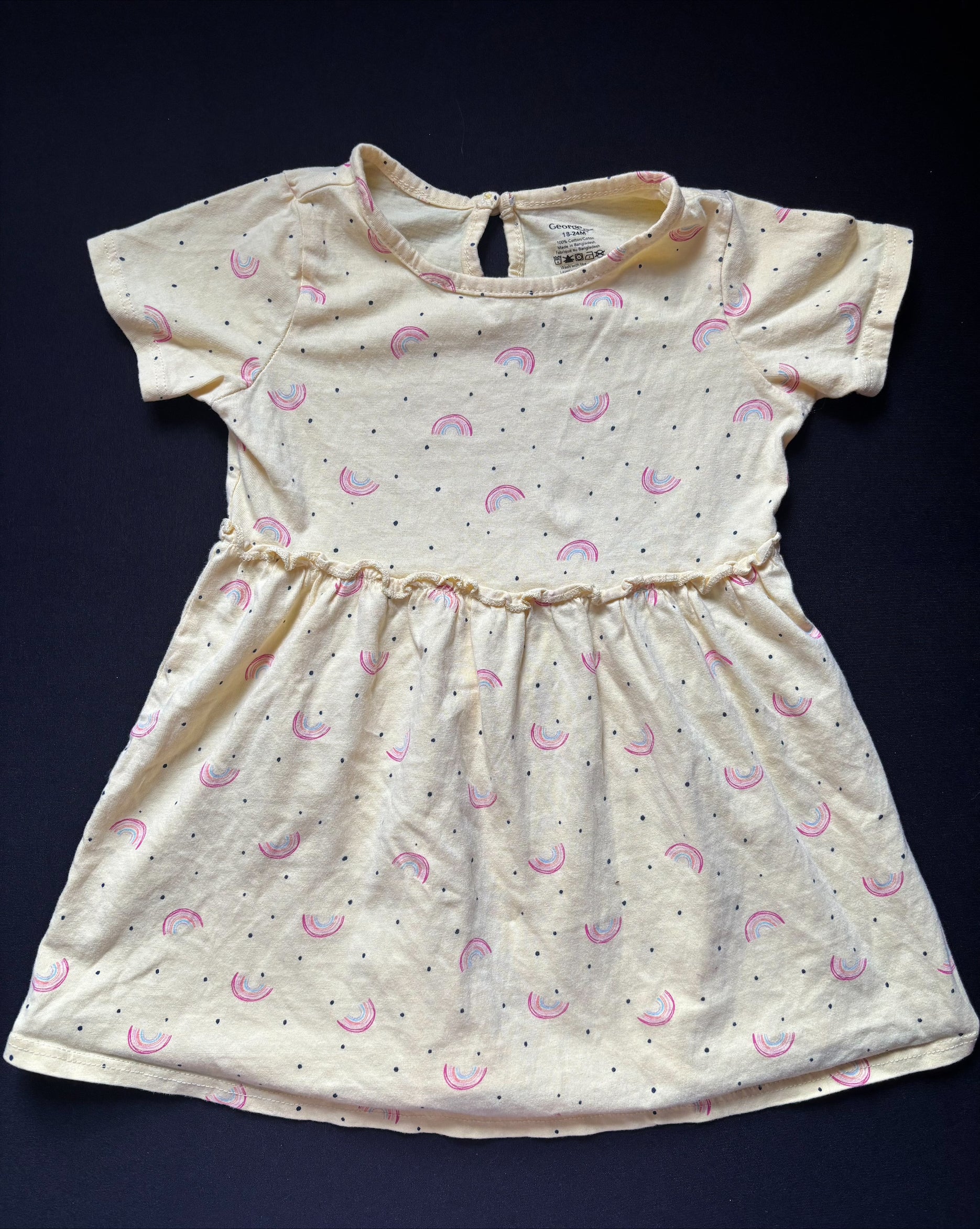 Robe 18-24 mois GEORGE (jaune)