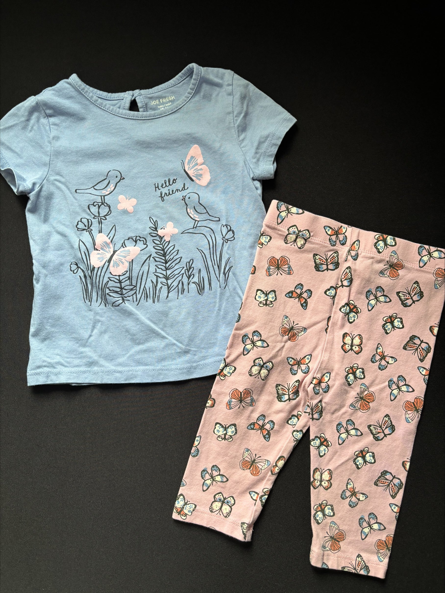 Ensemble 2 pièces, pantalon capri, 18-24 mois JOE FRESH