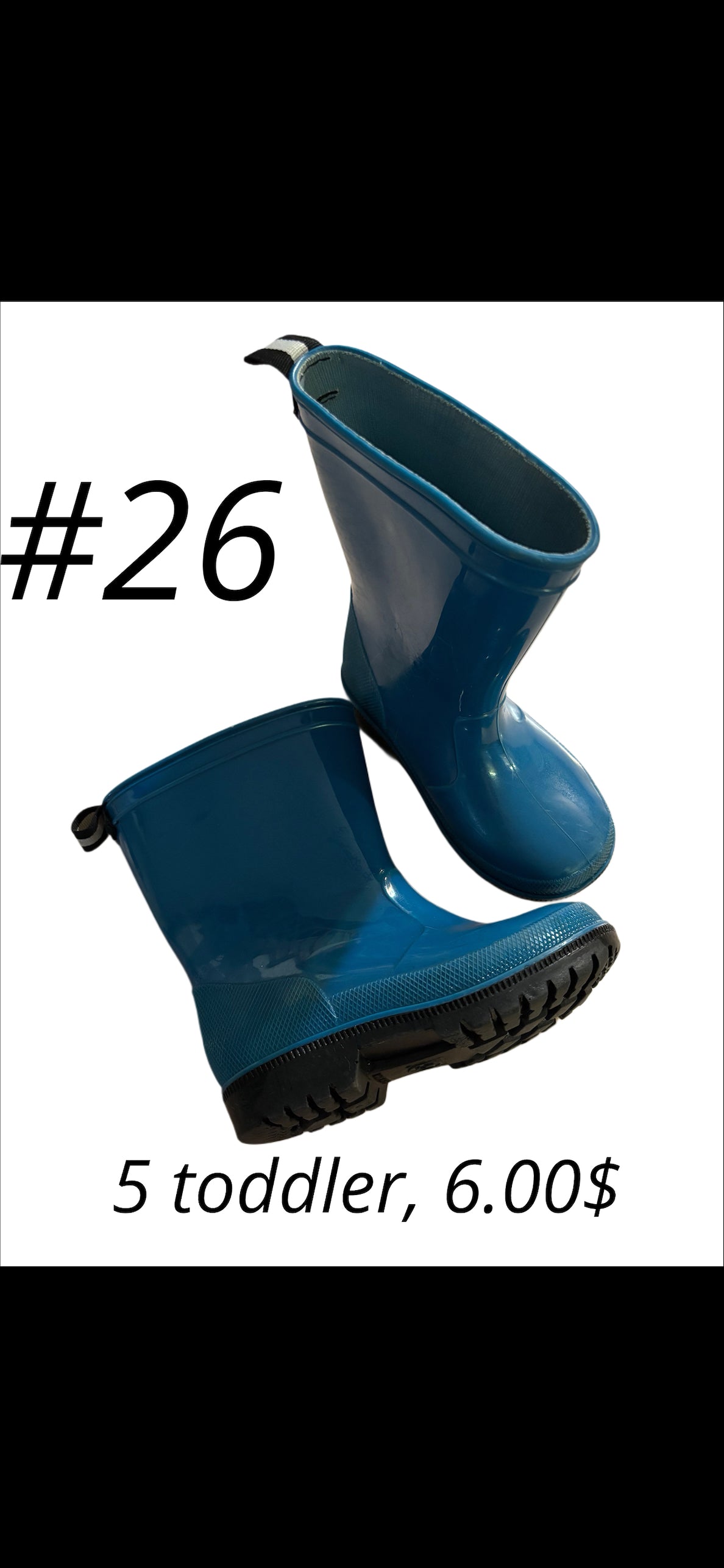 Botte de pluie grandeur 5 Toddler