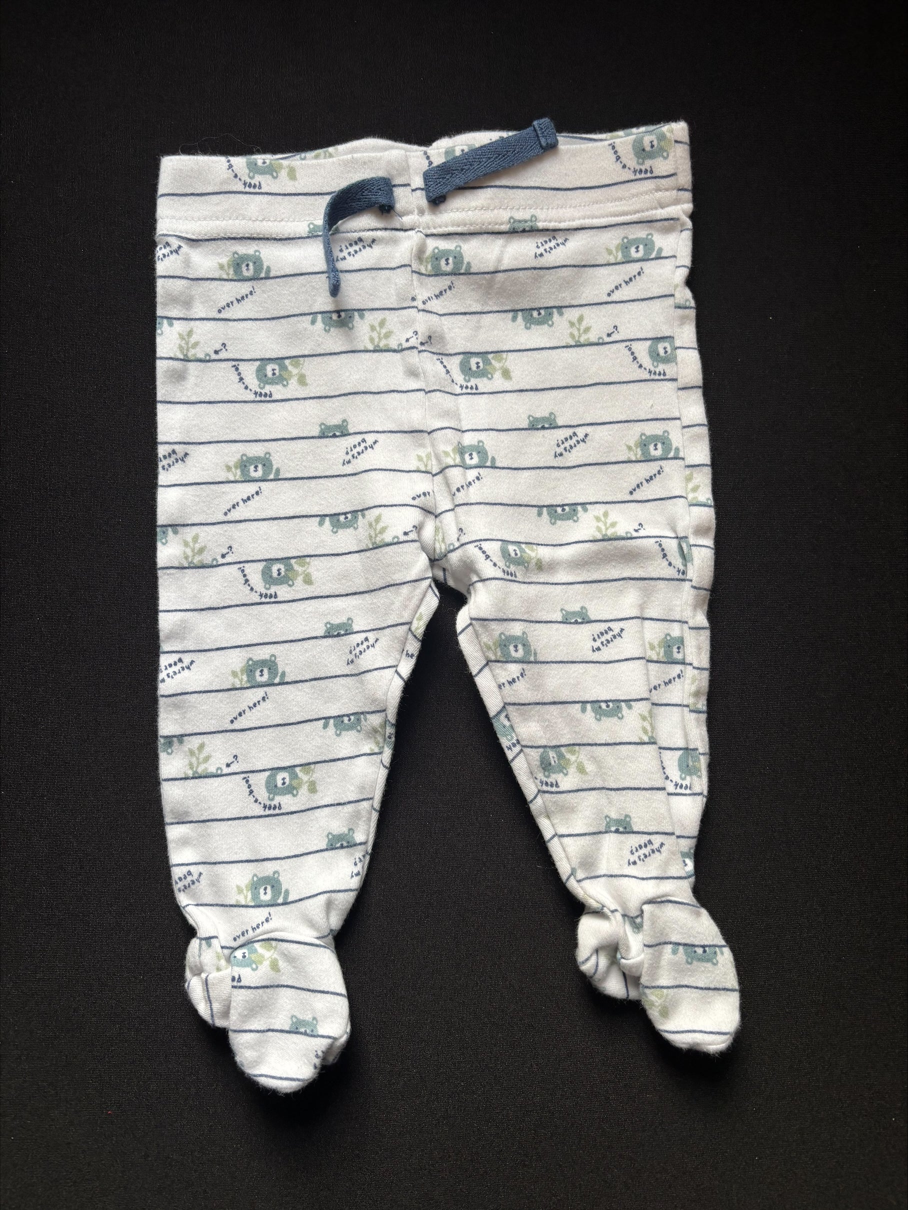 Pantalon avec pied 0-3 mois GEORGE