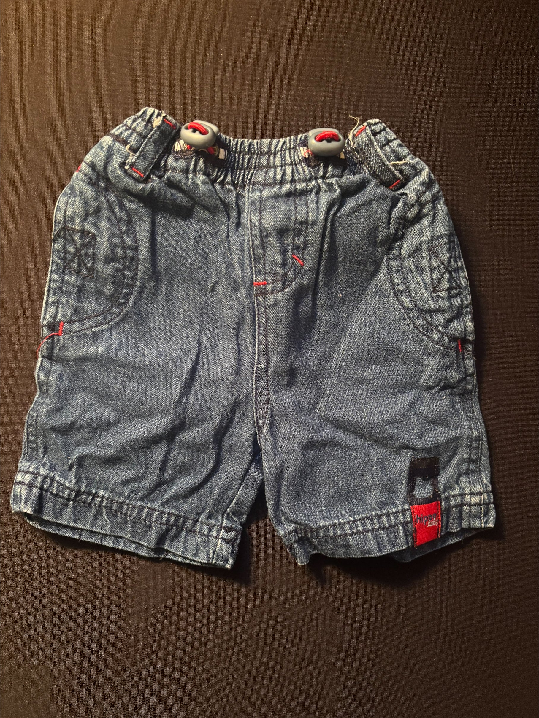 Short de jean 3-6 mois HIPPO CLUB (446-12)