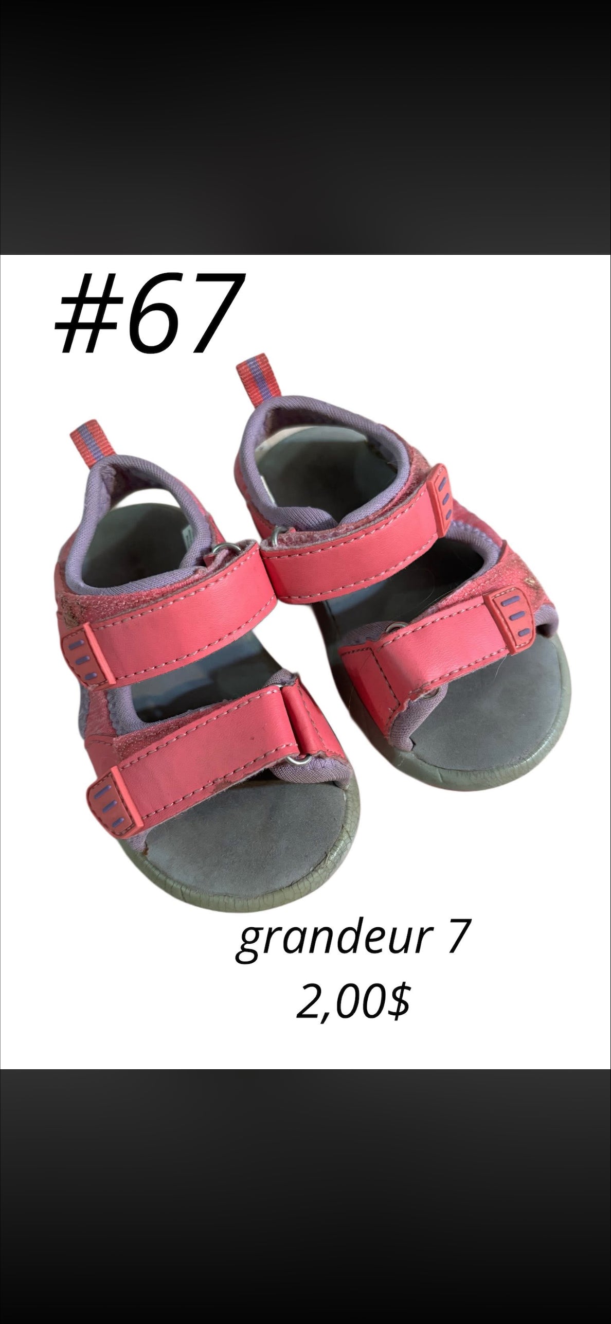 Sandale, Grandeur 7