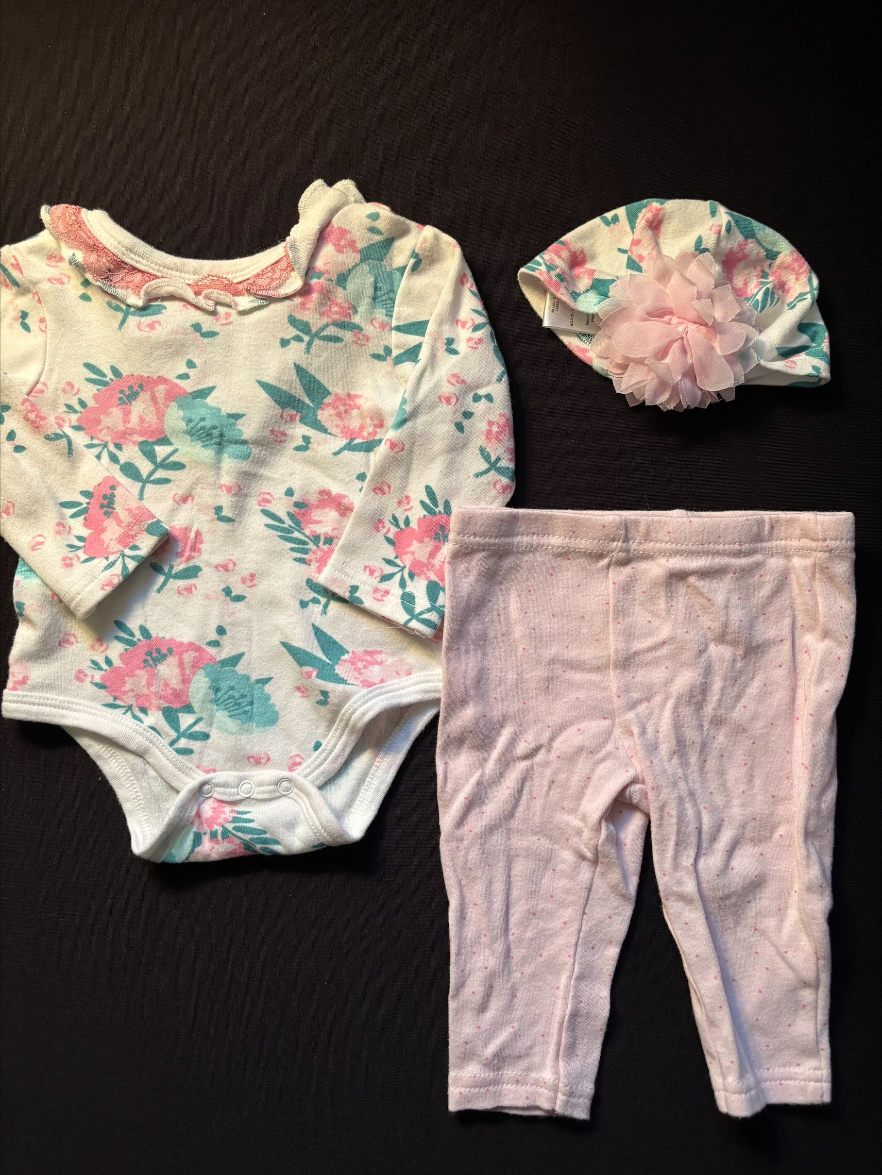 Ensemble trois pièces 6-9 mois MONKEY (2698)